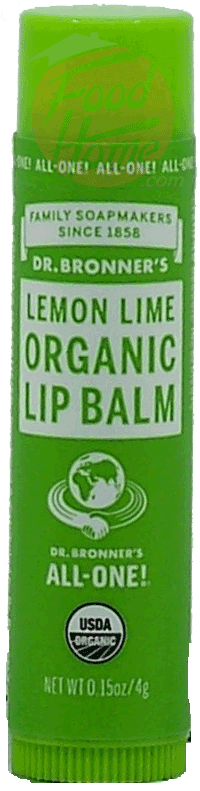 Dr. Bronner's Magic Family Soapmakers lemon lime organic lip balm Full-Size Picture